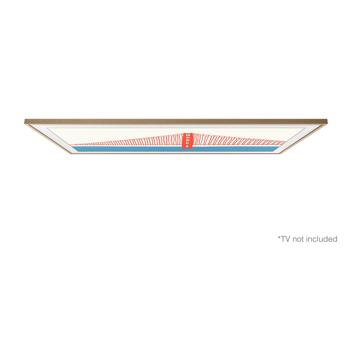 SAMSUNG Cornice 2021 The Frame 50" Teak Modern