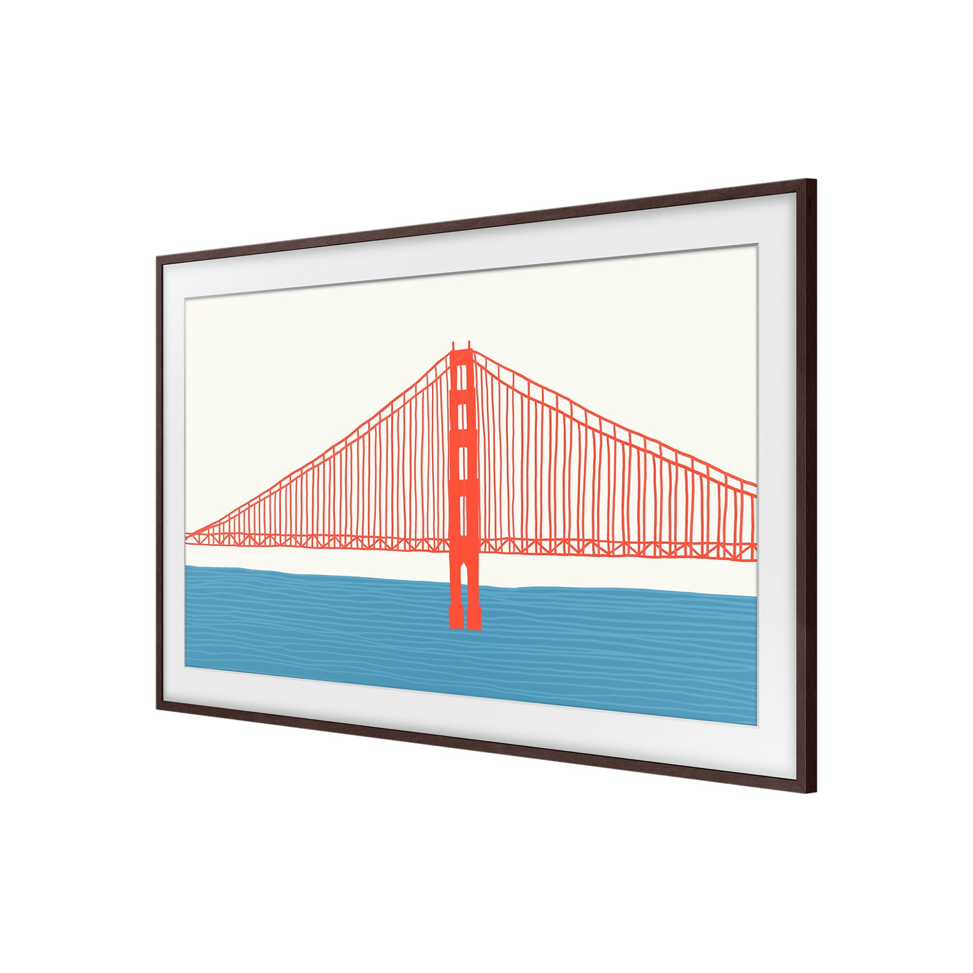 SAMSUNG Cornice 2021 The Frame 55" Marrone Modern