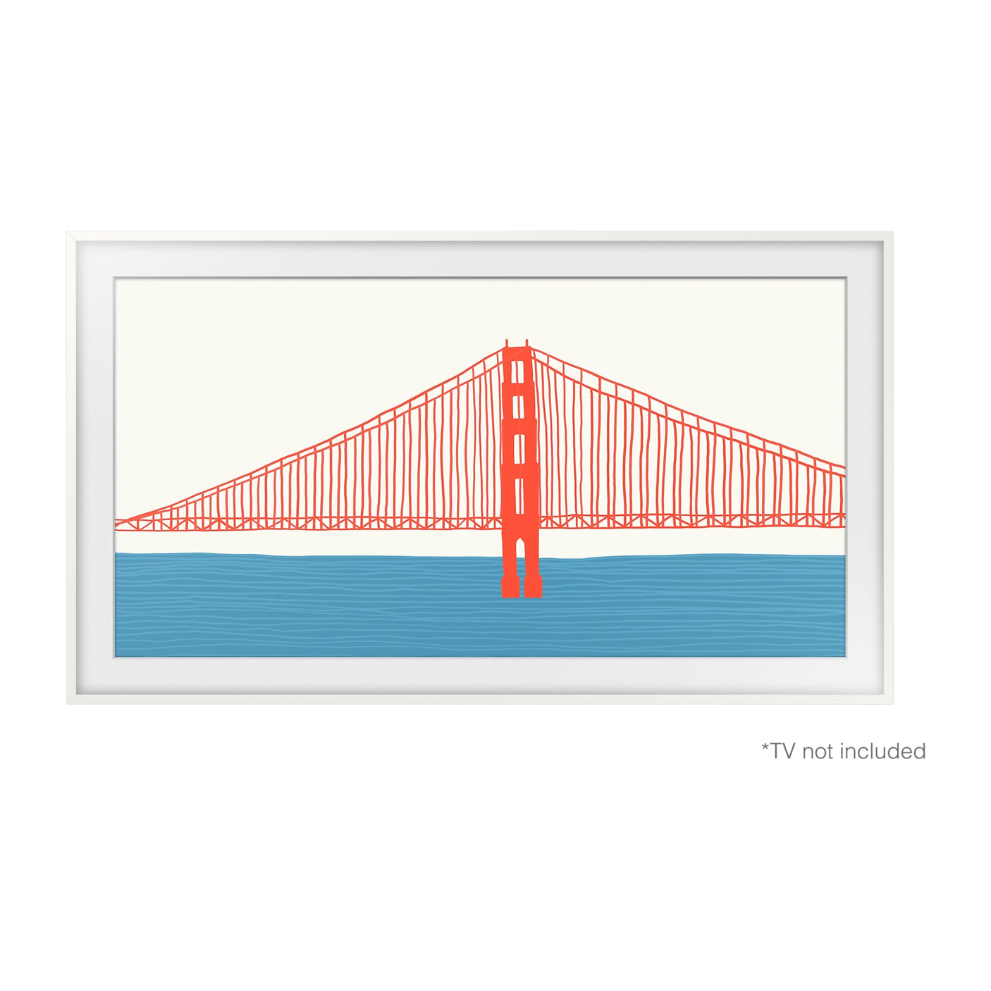 SAMSUNG Cornice 2021 The Frame 55" Bianco Modern