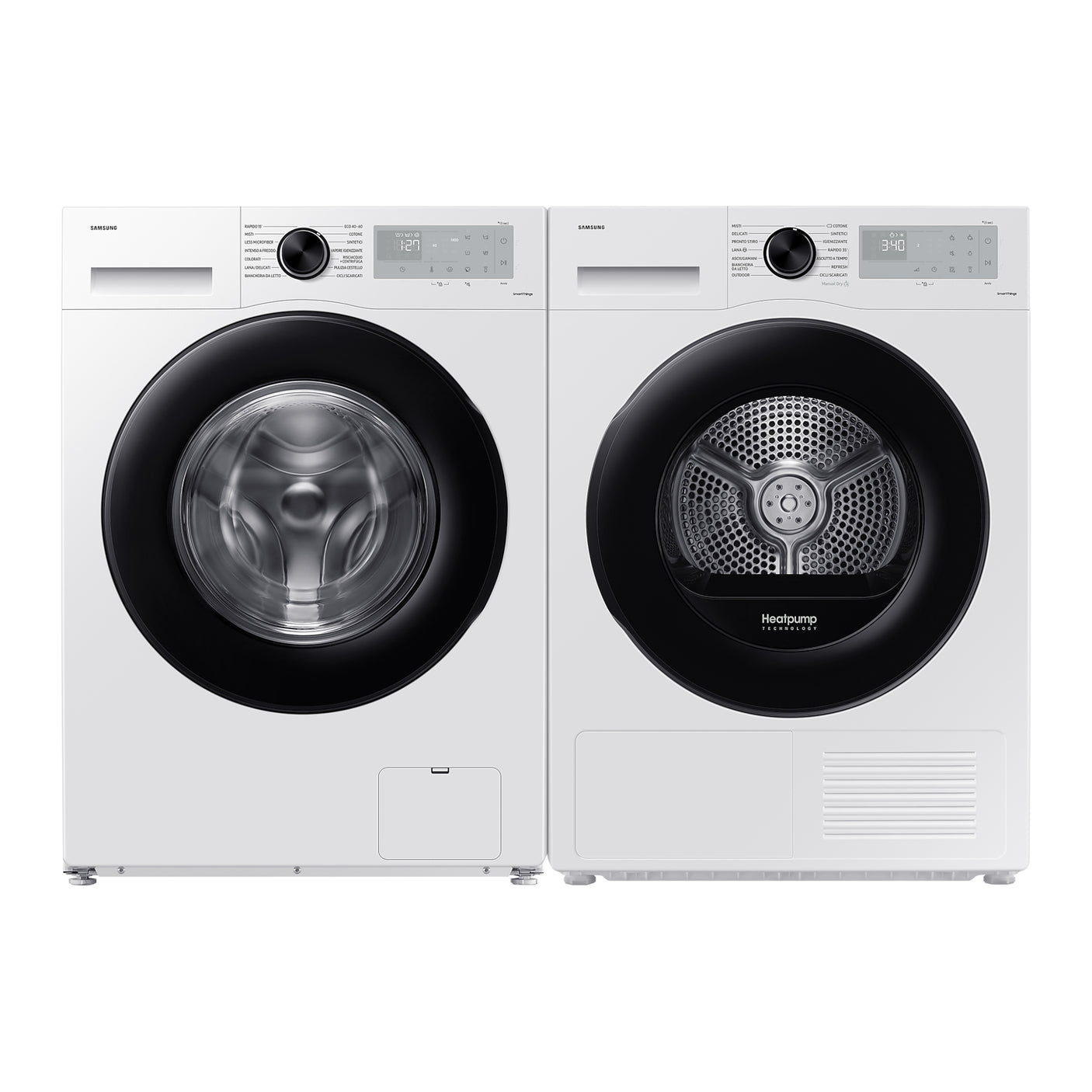 SAMSUNG Lavatrice Crystal Clean 9 kg WW90CGC04DAHET White