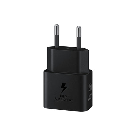 SAMSUNG Caricabatterie Super Fast Charging (25W) con cavo da USB Type-C a USB Type-C Black